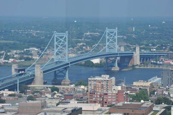 Philadelphia, em Pennsylvania, nos Estados Unidos, vista do alto da torre do City Hall